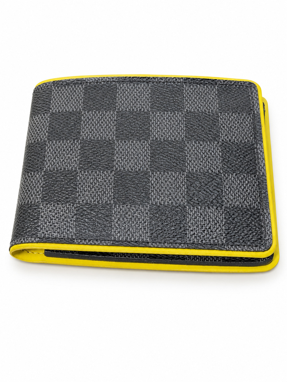 Louis Vuitton Damier Graphite Anis Yellow Leather Multiple Bifold Wallet
